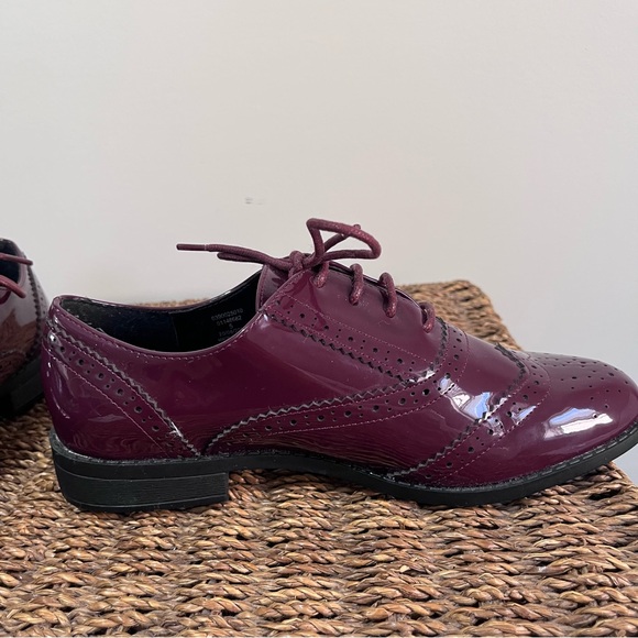 Asos Manic Burgundy Lace-up brogues - Size UK 5 - Picture 6 of 11